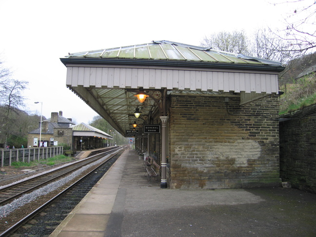 Hebden Bridge platform 1