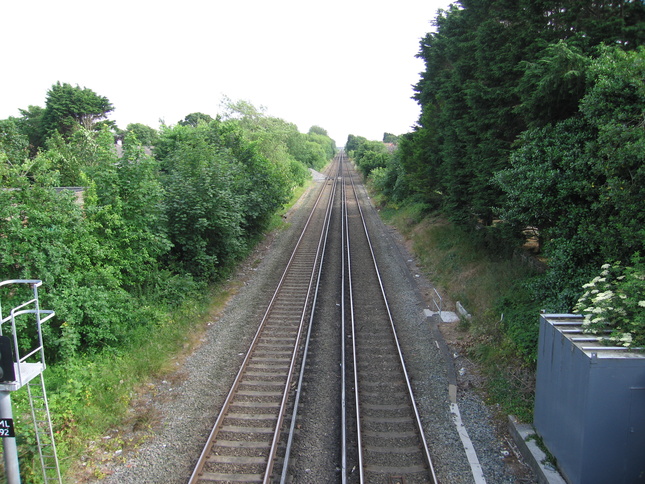 Hightown from footbridge looking
south