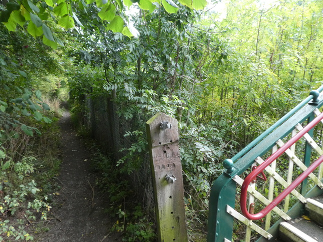 Hope platform 2 footbridge end