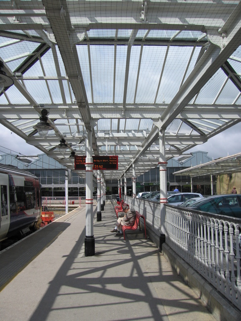 Ilkley platform 2 under canopy