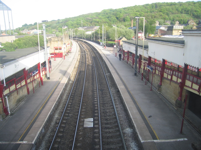 Keighley from footbridge looking
east