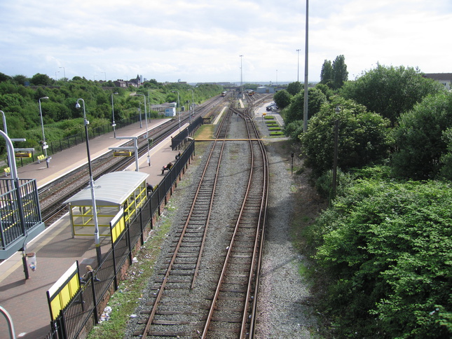 Kirkdale from footbridge looking
south
