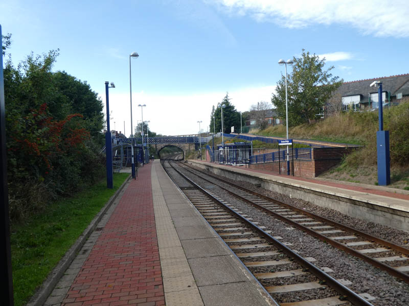 Looking west from the end of platform 2