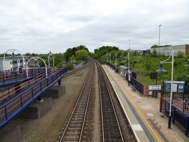 Mansfield Woodhouse
looking south from footbridge