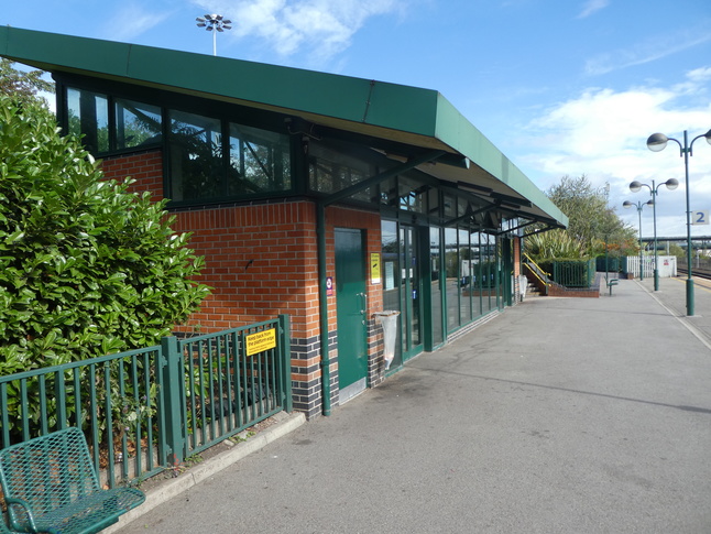 Meadowhall platform 2 building