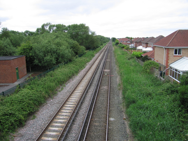 Meols looking west from bridge