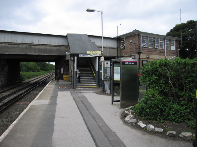 Meols station building rear