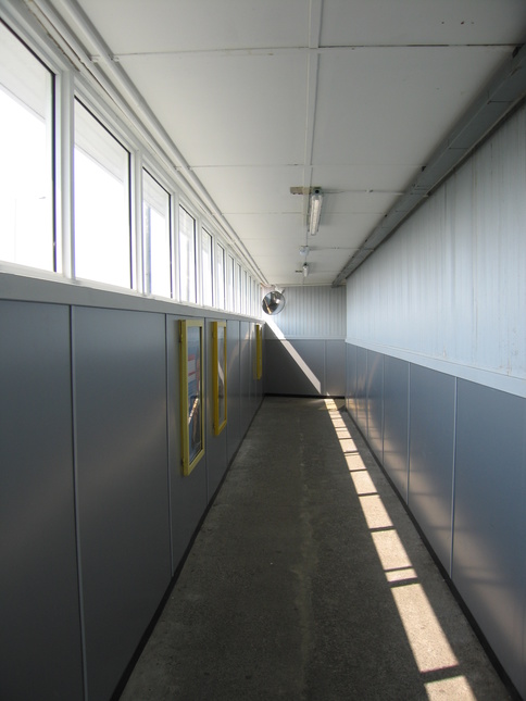 Moreton inside footbridge