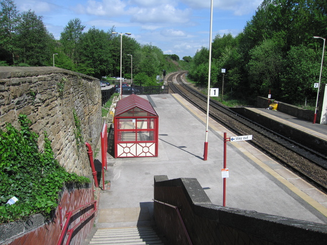 Morley platform 1 from steps