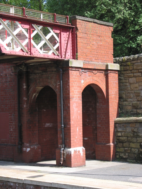 Morley platform 2 footbridge end