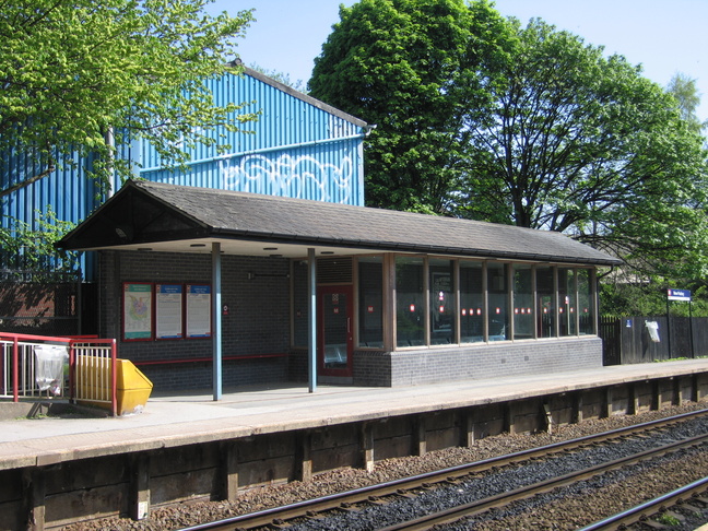 New Pudsey platform 2 building