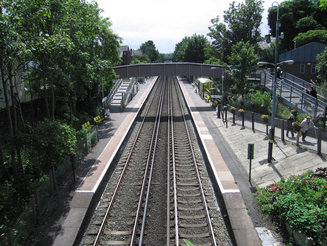 Orrell Park from bridge
looking south