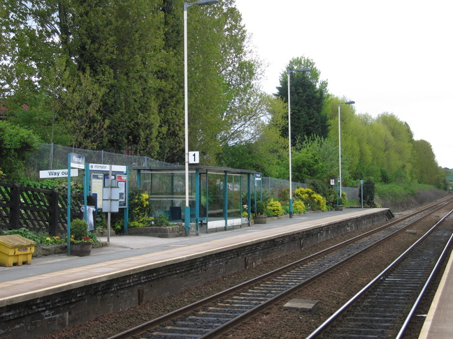 Pannal platform 1 seen from platform
2