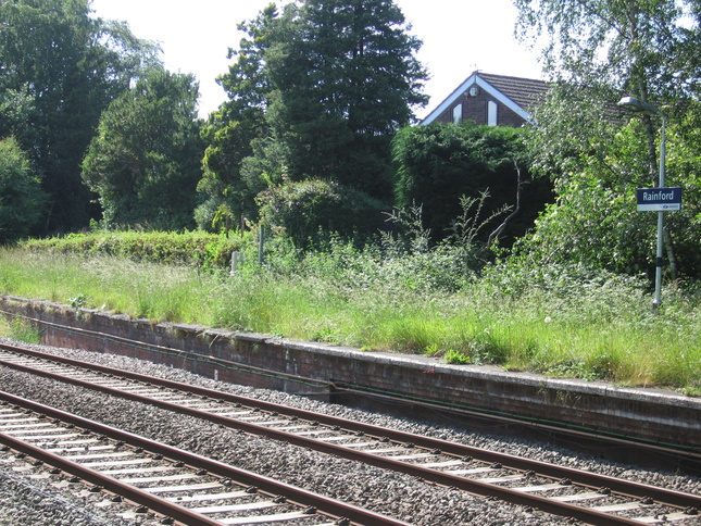 Rainford platform 2 overgrown