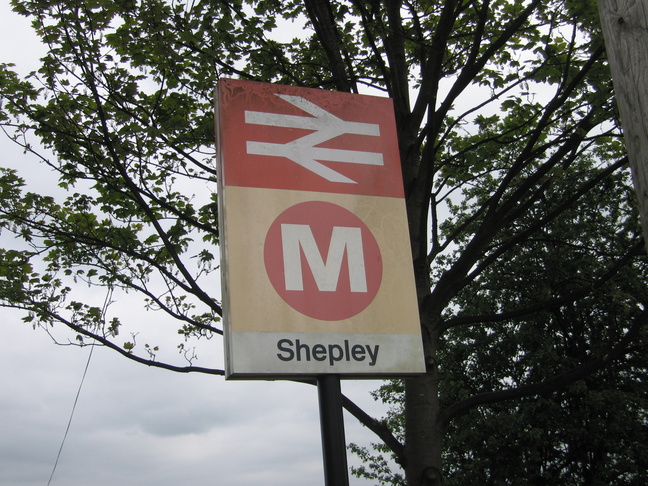 Shepley station sign