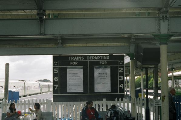 Skegness departures board
