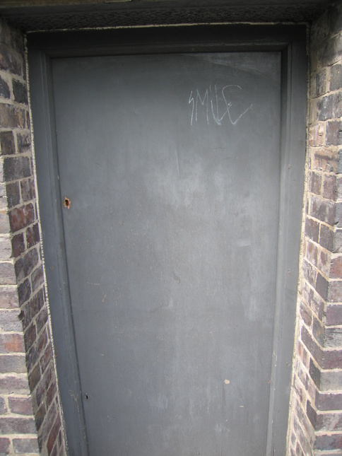 Spital footbridge door exterior