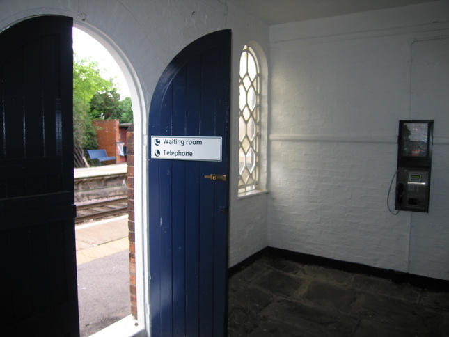 Swinderby inside platform 1
building