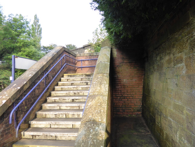 Upholland behind steps