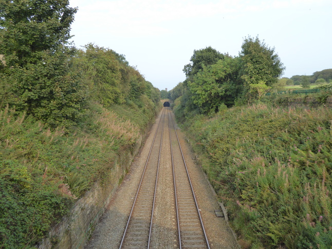 Looking east from the road bridge