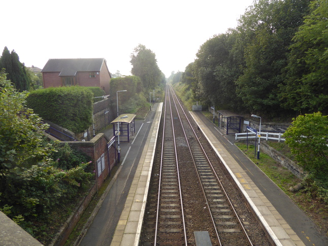 Looking west from Upholland bridge