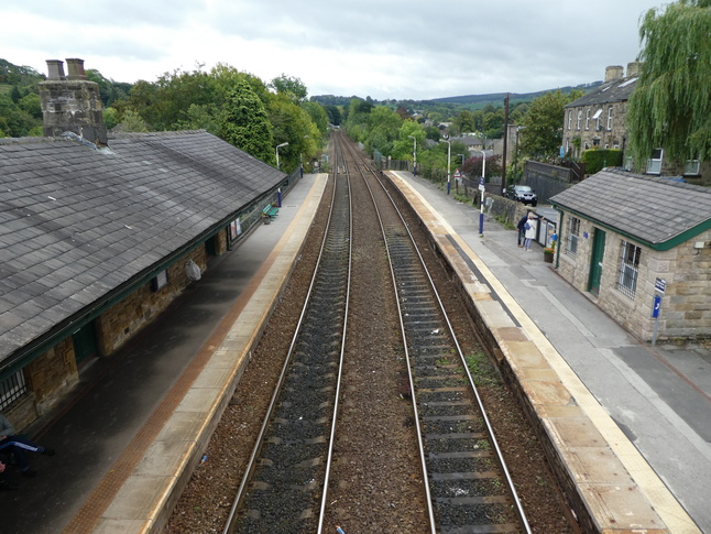 Whaley Bridge looking south from footbridge
