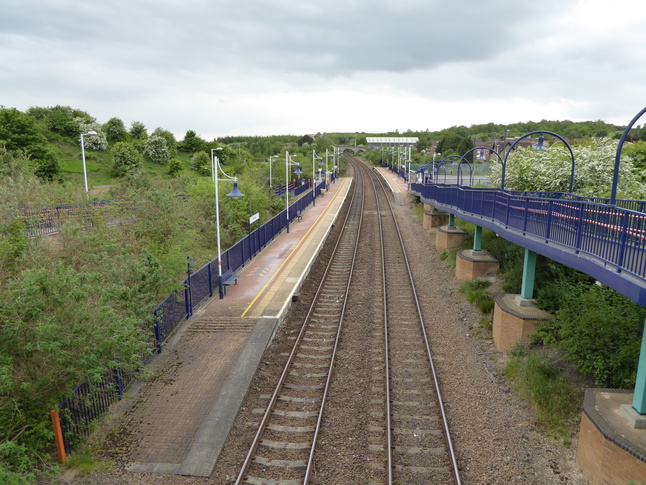 Whitwell looking west from
footbridge