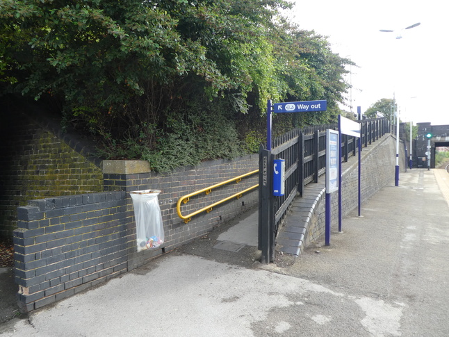 Wombwell platform 1 exit ramp