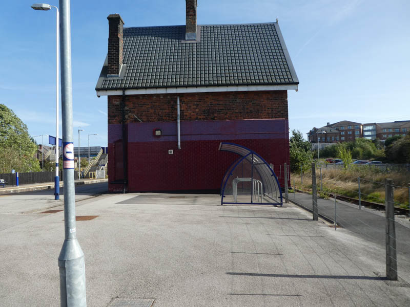 On platform 2 looking south