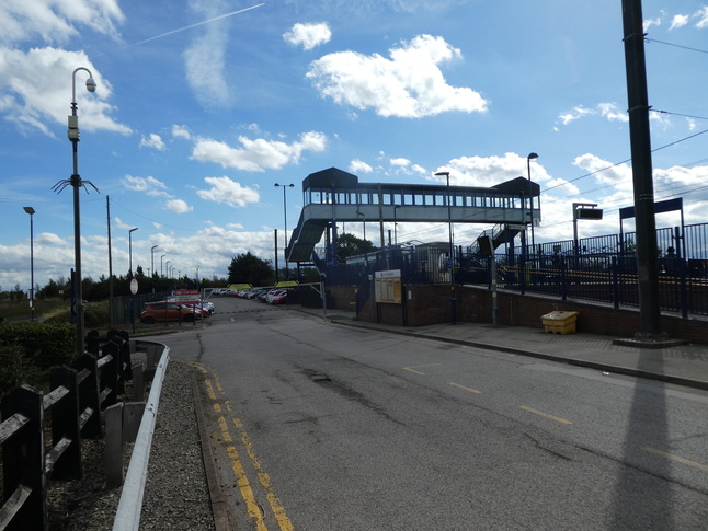 Adwick platform 1 footbridge entrance