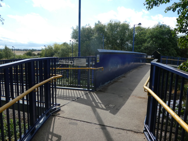 Adwick on footbridge