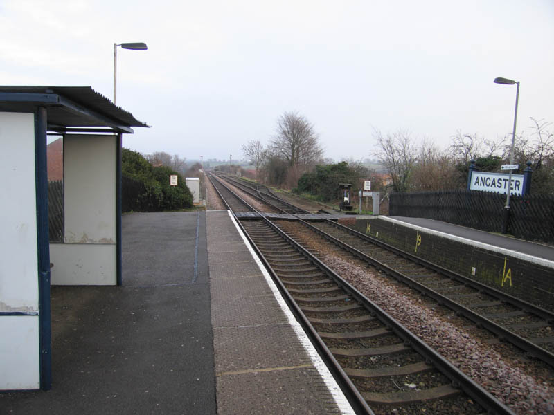 On platform 1 looking eastwards towards the barrow crossing