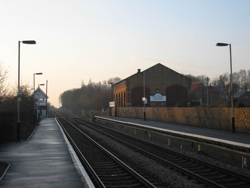 On platform 2 looking east