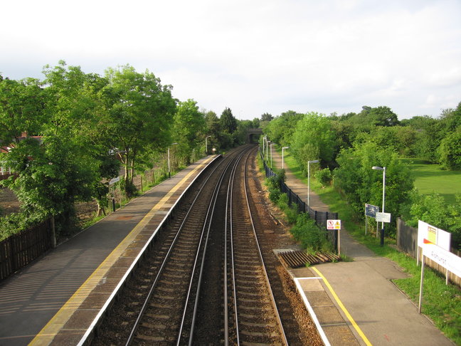 Ashurst looking north from
footbridge