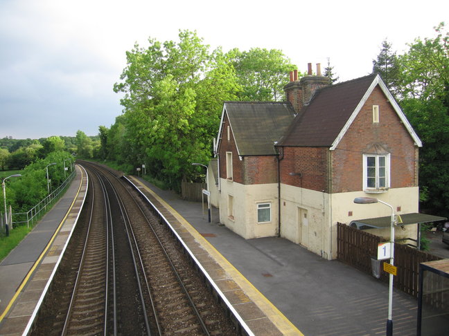 Ashurst looking south from
footbridge