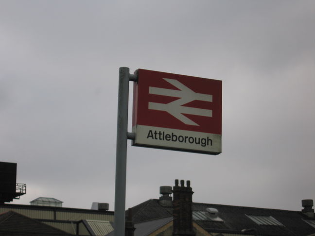 Attleborough station sign