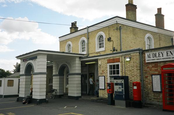 Audley End front, showing
arch