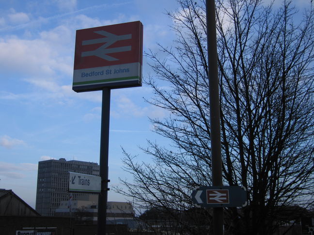 Bedford St Johns sign