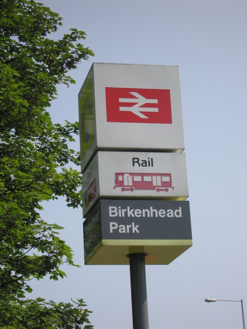Birkenhead Park sign