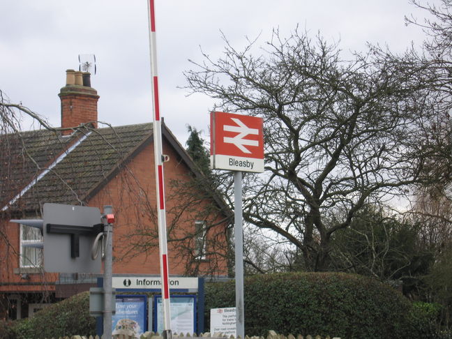 Bleasby station sign