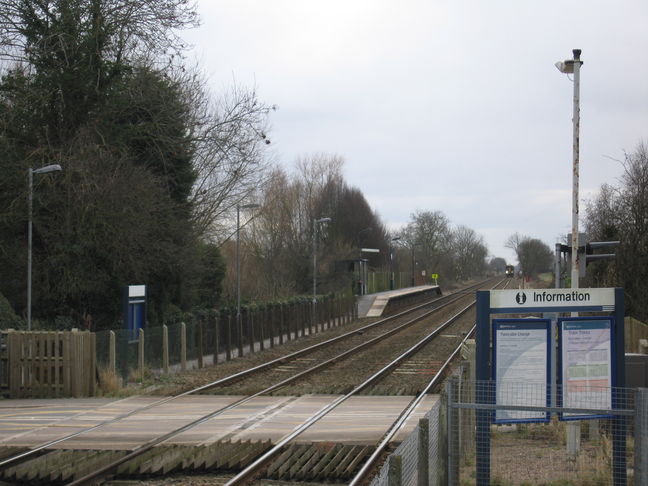 Bleasby westbound platform