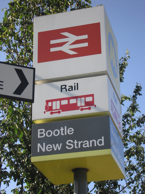 Bootle New Strand sign