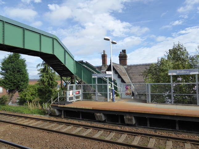 Bredbury platform 2 footbridge end