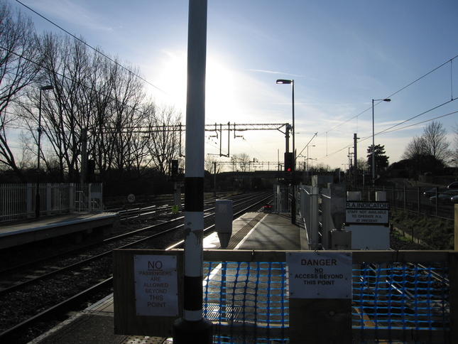Broxbourne platform 3 looking south