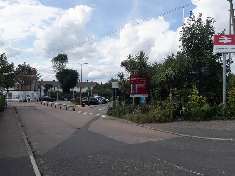 The station is situated just off the main road into and out of Burnham