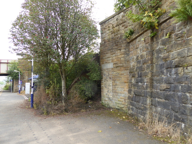 Burnley Barracks platform
looking east