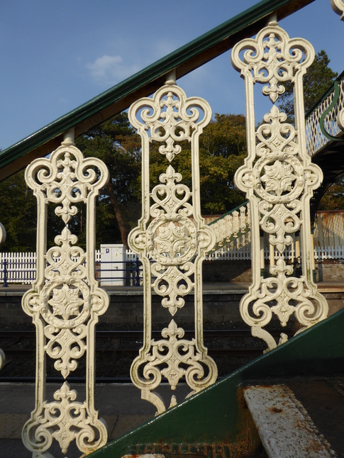Cark footbridge ironwork