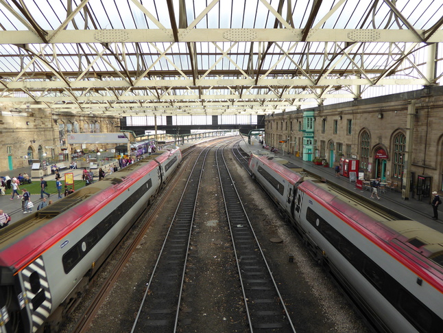 Carlisle from footbridge looking
east