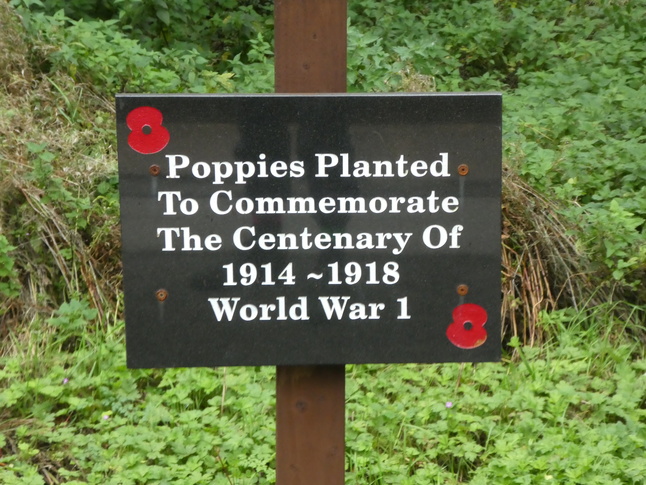 Poppies sign