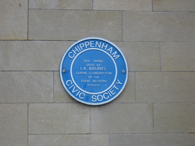 Chippenham Brunel site
office plaque